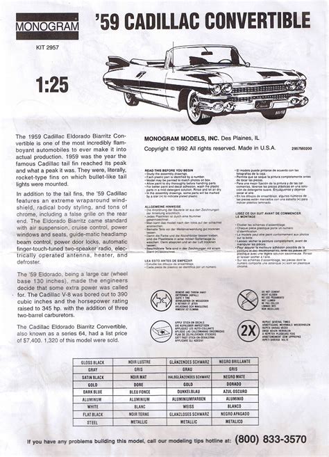 Monogram Model Instruction Sheets に対する画像結果