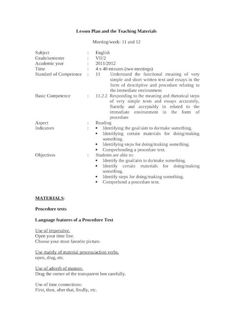 Procedure in Lesson Plan Example に対する画像結果
