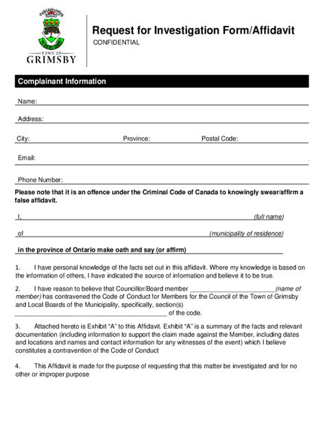 Sample Code of Conduct Request for Investigation Form に対する画像結果