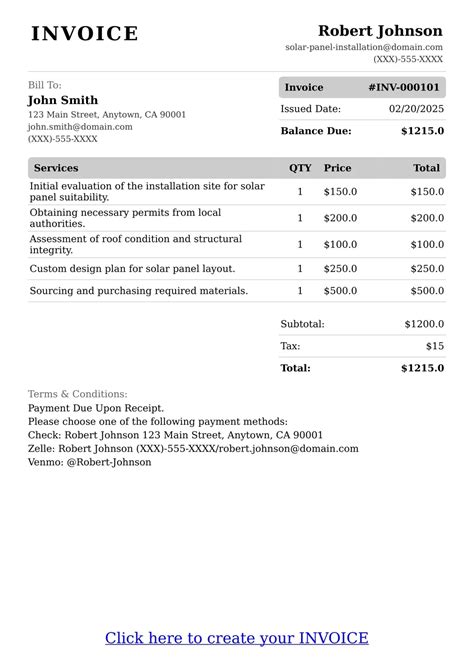 Image result for Sealed System Invoice Example
