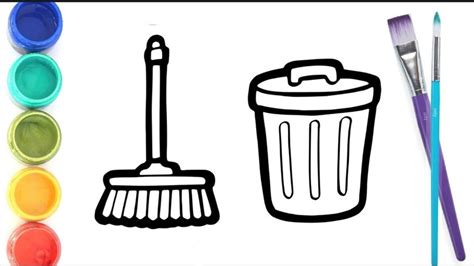 Toradh íomhá ar How to Draw a Dustbin