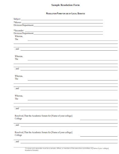 Image result for Sample of Resolution Paper