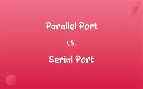 Parallel vs Serial Connector に対する画像結果