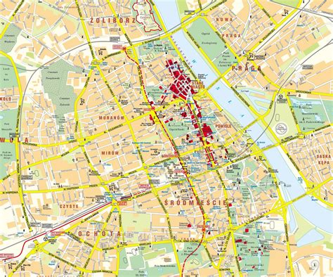 Image result for Warsaw City Map