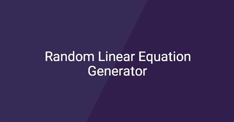 Random Linear Equations に対する画像結果