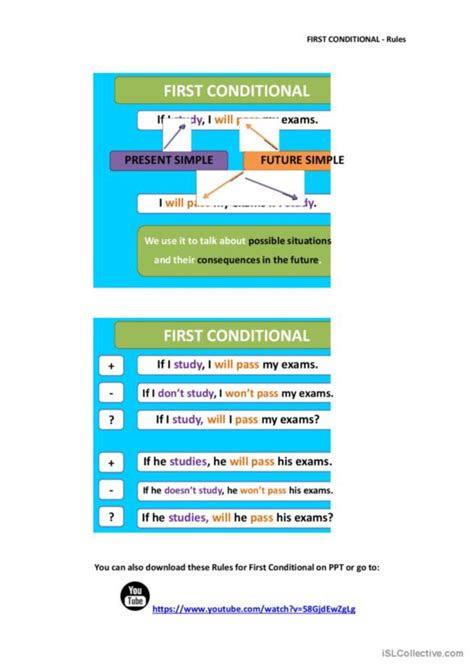 Grammar Worksheet First Conditional に対する画像結果