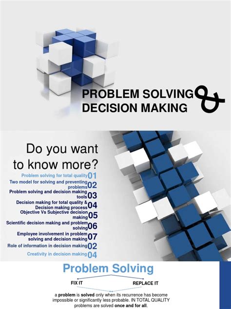 Toradh íomhá ar Problem Solving and Decision-Making Course Summary