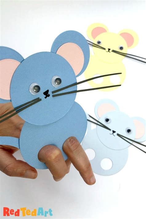Image result for Mouse Finger Puppet Template