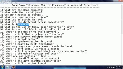 Core Java Interview Questions に対する画像結果