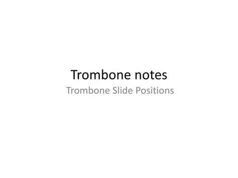 Notes On A Trombone に対する画像結果