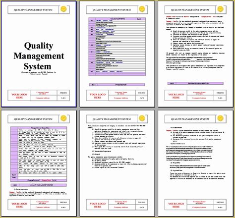 Image result for Quality Management System Sample PDF