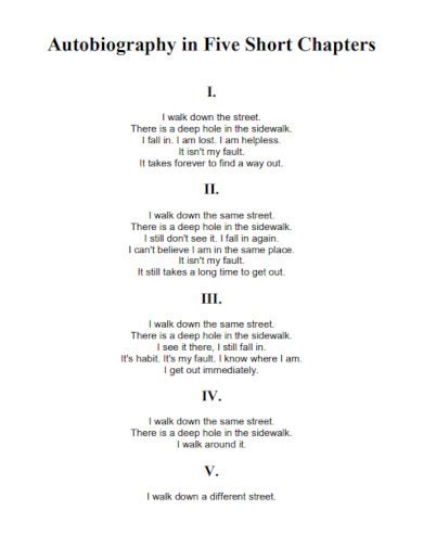 Afbeeldingsresultaten voor Short Autobiography Examples