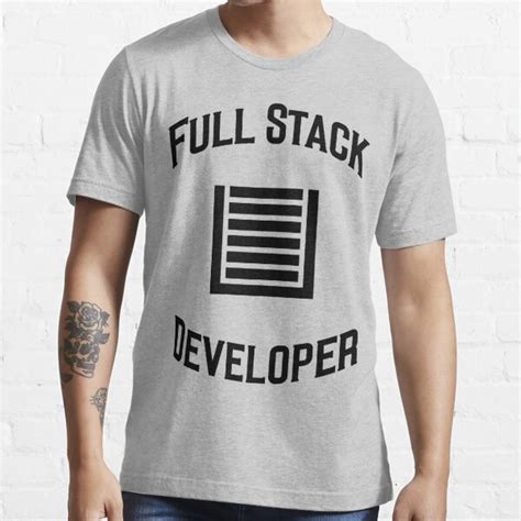 Afbeeldingsresultaten voor Developers T-Shirt Full-Stack JS Node React vs Code TypeScript