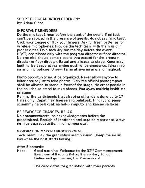 Image result for Emcee Script for Graduation Ceremony