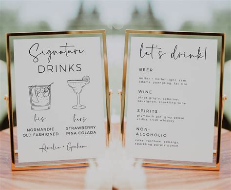 Image result for Signature Cocktail Menu