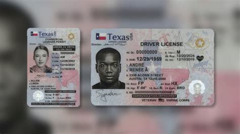 Toradh íomhá ar Texas Driver's License Learner's Permit