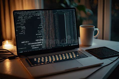 Toradh íomhá ar Computer Code On Laptop