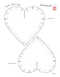 Image result for Paper Heart Box Template