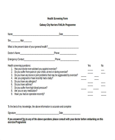 Toradh íomhá ar Biometric Screening Form