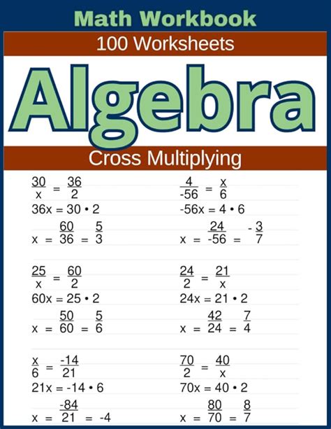 Image result for Cross Multiplication Worksheet