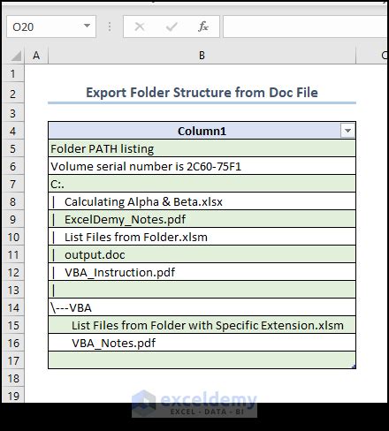 Image result for File Structure in Excel