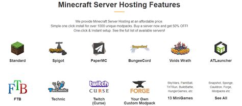 Toradh íomhá ar Minecraft Hosting CZ