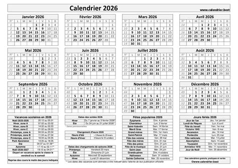 Image result for Calendrier 2026 Québec