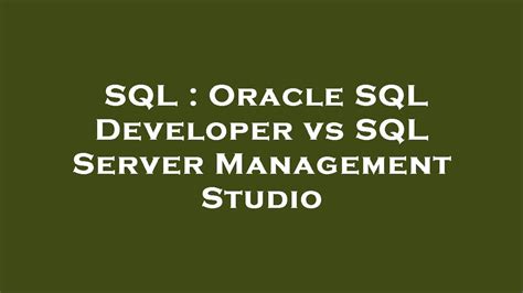 Image result for SQL Developer vs Sqlcl