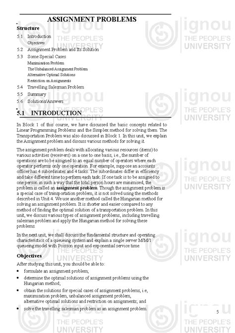 Image result for Assignment Problem 5