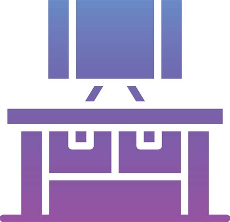 Toradh íomhá ar Computer Table Icon Top View