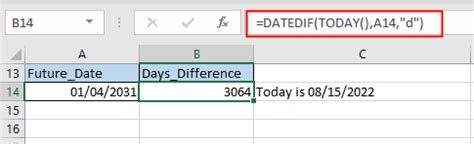Image result for Date Difference Excel