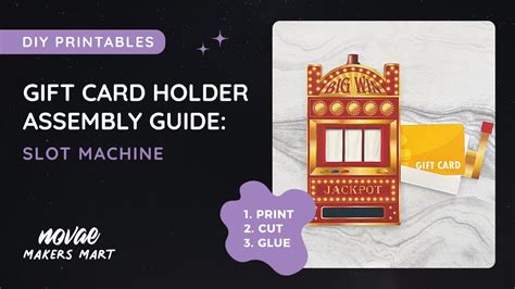 Toradh íomhá ar DIY Slot Machine Gift Box Printable Template