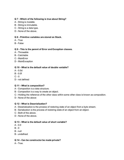 Image result for Java True or False Questions