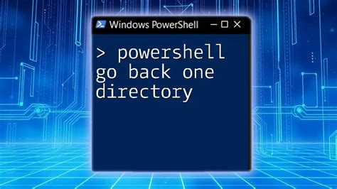 Toradh íomhá ar PowerShell How to Go Back a Folder
