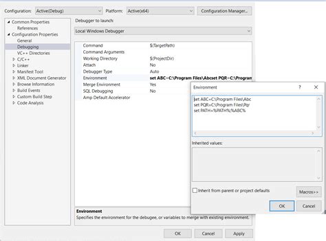 Image result for Visual Studio Environment Variables