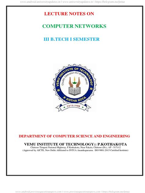 Image result for JNTU Computer Networks Notes