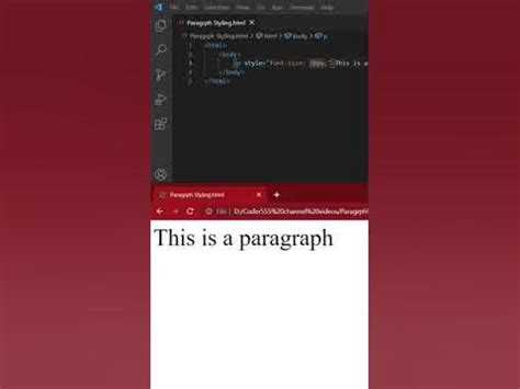 Toradh íomhá ar How to Change Oaragraph Position and Color HTML