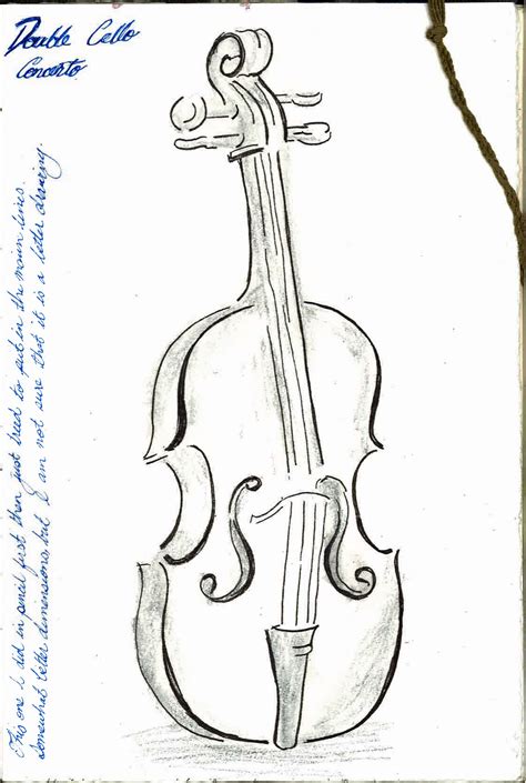 Image result for Cello Ink Drawing