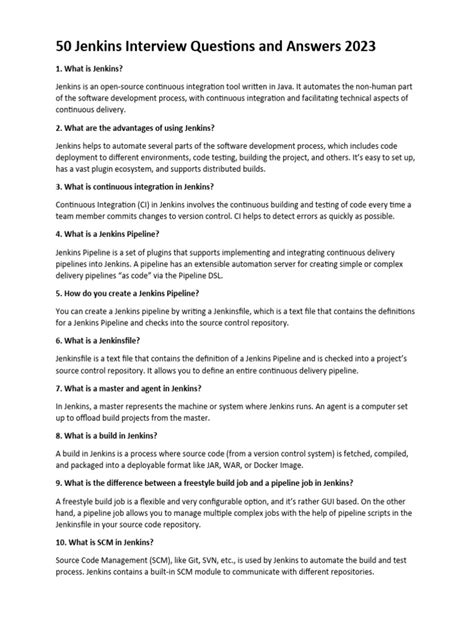 Image result for Jenkins Interview Questions