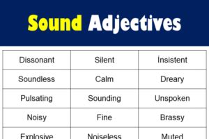 Image result for Descriptive Sound Words