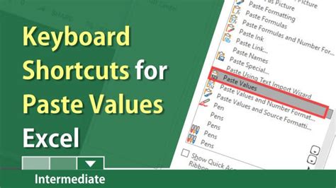 Image result for Paste Values in Excel Shortcut Mac