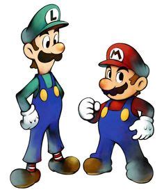 Image result for Luigi and Mario Hatless