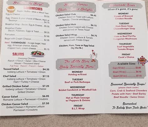 Image result for Little Store Menu