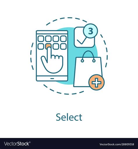 Toradh íomhá ar Select Icons Vector
