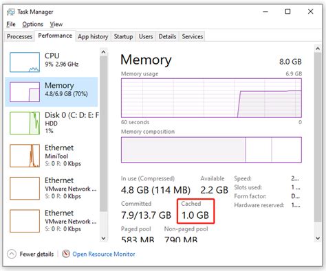 Toradh íomhá ar How to Clear RAM Cache Win 10