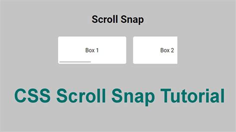 CSS Scroll Snap Tutorial | Pure CSS Scroll Snapping Carousel Tutorial ...
