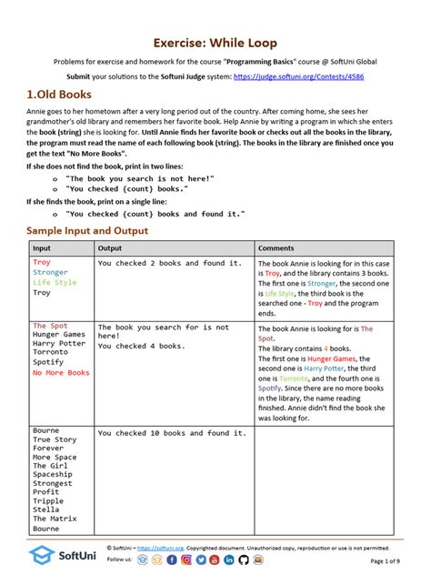 While Loop Questions PDF に対する画像結果