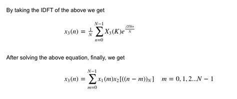 Afbeeldingsresultaten voor Formula of Circular Convolution