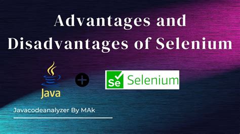 Afbeeldingsresultaten voor Advantages and Limitations of Selenium Java