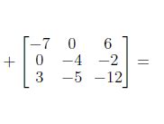 Adding and Subtracting Matrices に対する画像結果
